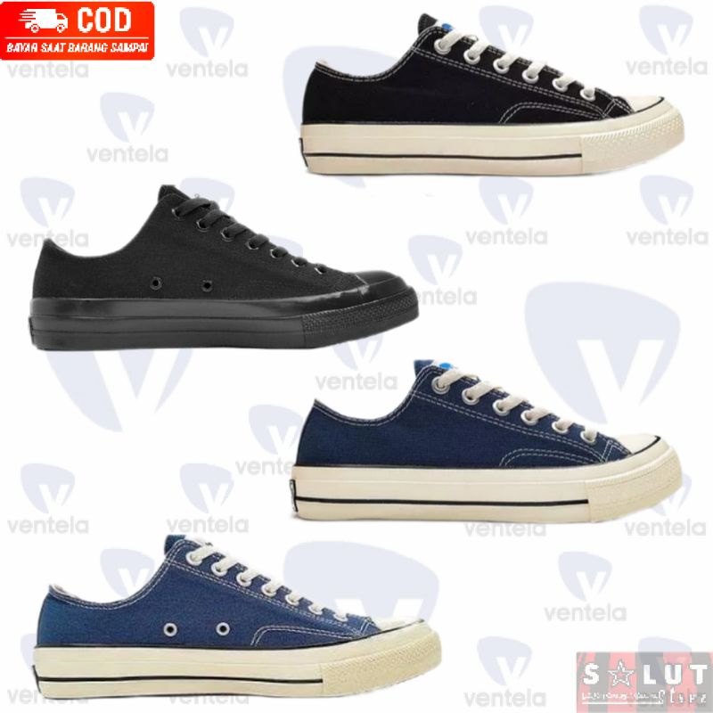 VENTELA Back To 70s (BTS) Low (Black Natural, All Black, Navy, Blue)