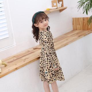 Se7en Dress Mini  Lengan Panjang Anak Perempuan Motif Macan  