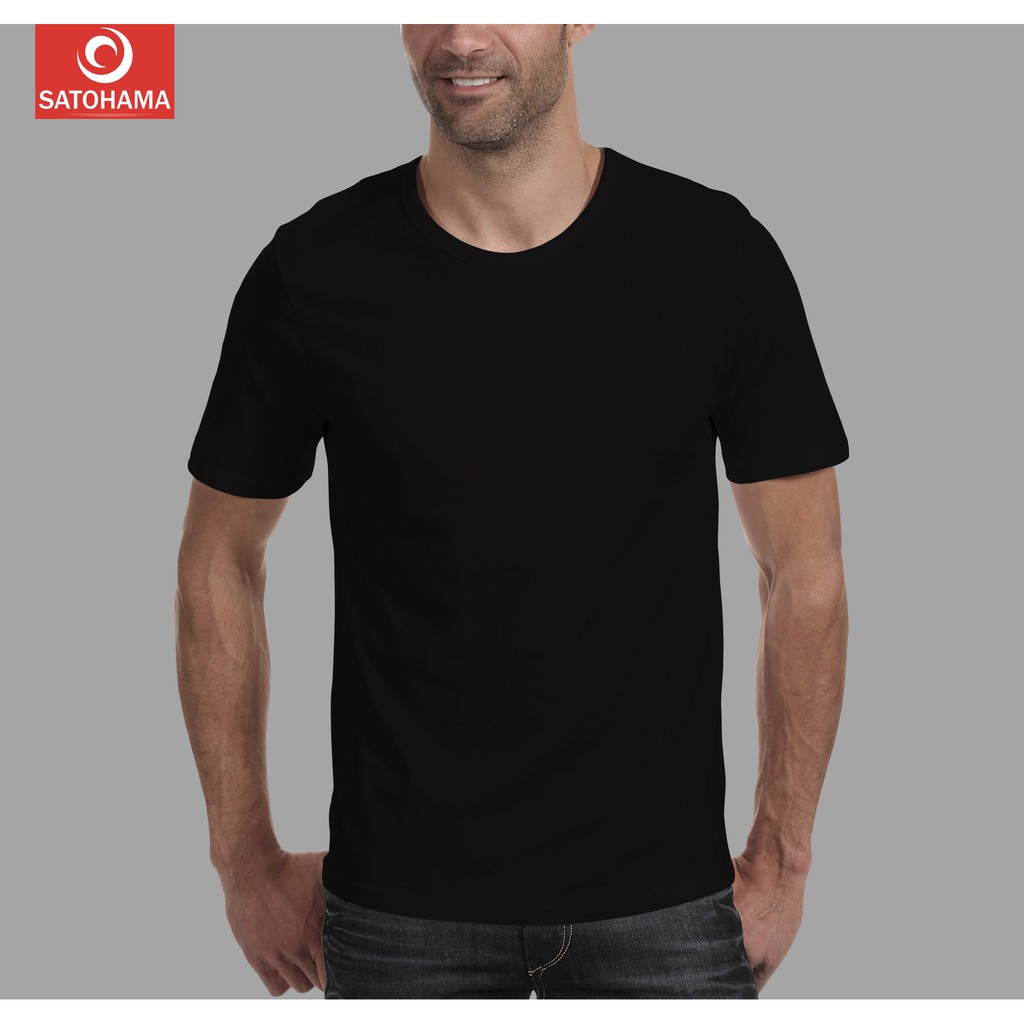 Satohama Kaos Polos Random Pria Cotton Combed 30S Baju Lengan Pendek Reguler T-shirt Short