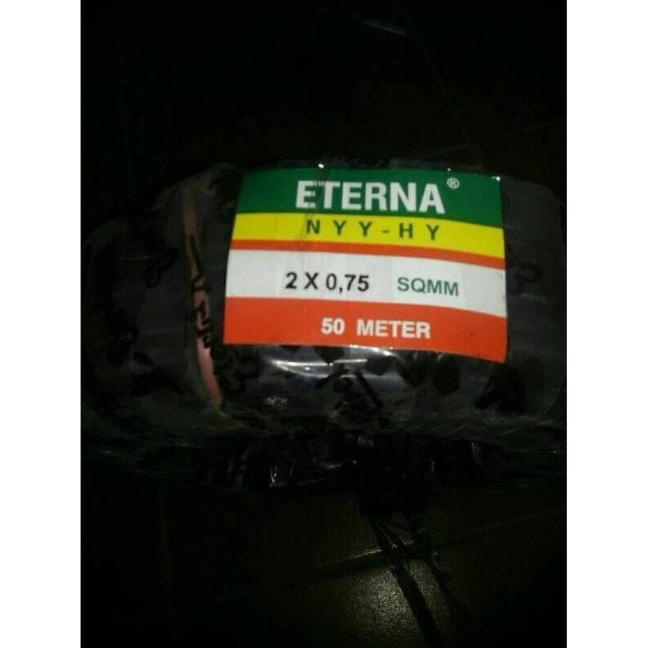 *pertukangan* KABEL ETERNA NYYHY 2X0,75 / KABEL SERABUT/ CABLE SERABUT ETERNA NYY-HY