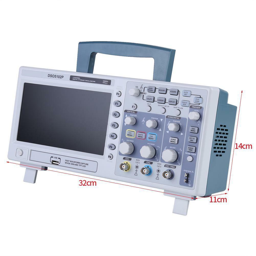 Digital Storage Oscilloscope DSO Hantek DSO5102P Osiloskop Portabel