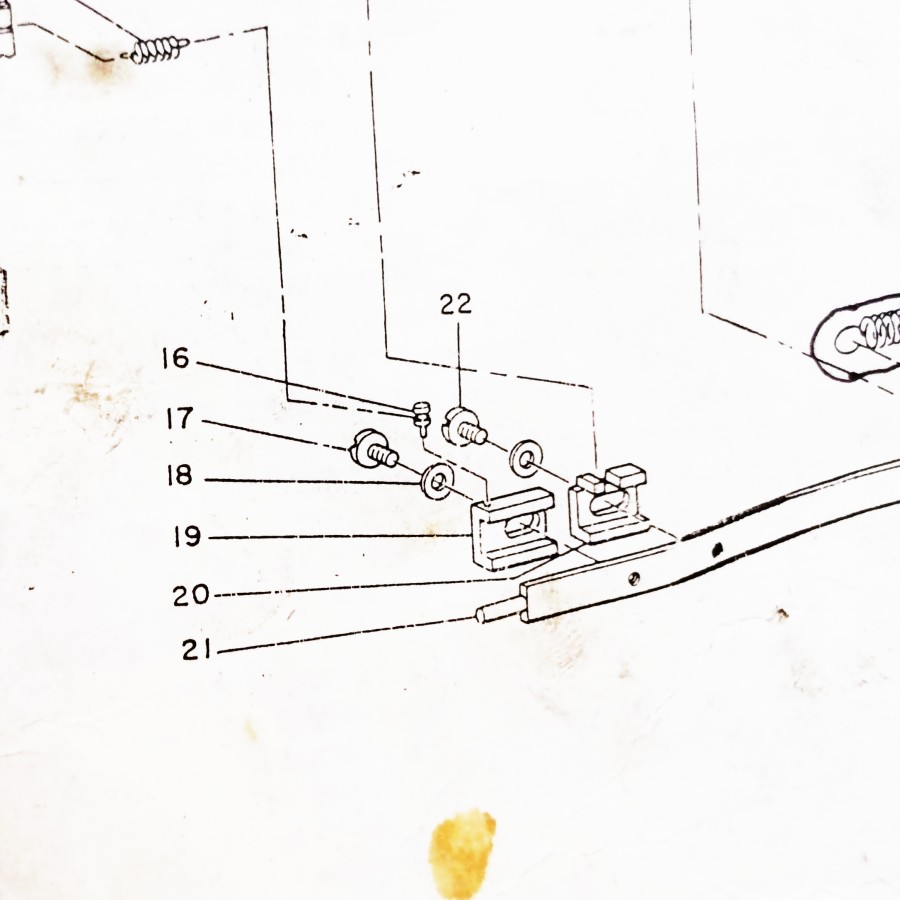 B2011-372-000 NIPPER BAR BLOCK Mesin Jahit Pasang Kancing Juki