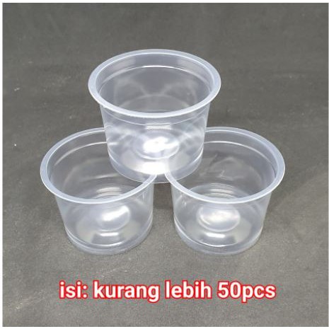 Cup Ice Cream / Gelas Plastik Agar Puding Jelly 65 ml per pack