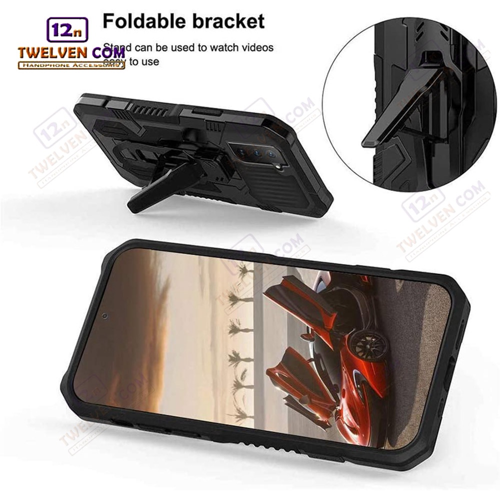 Case Shockproof Samsung A52 4G / 5G Armor Hardcase Stand Clip