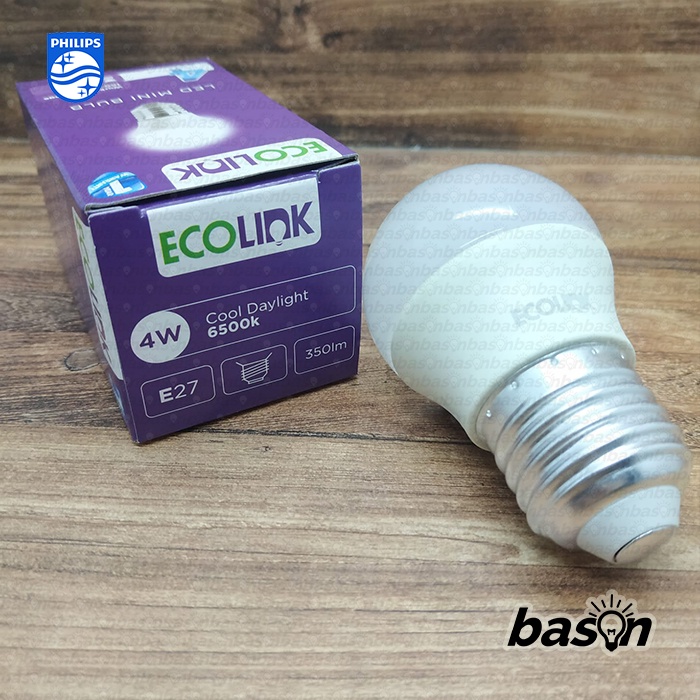 ECOLINK Multipack LED Bulb 4W P45 Paket isi 4 - Bohlam Lampu LED Mini