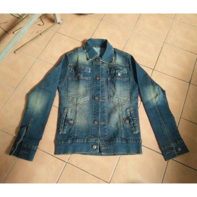 jaket jacket denim jeans murah bekas second preloved