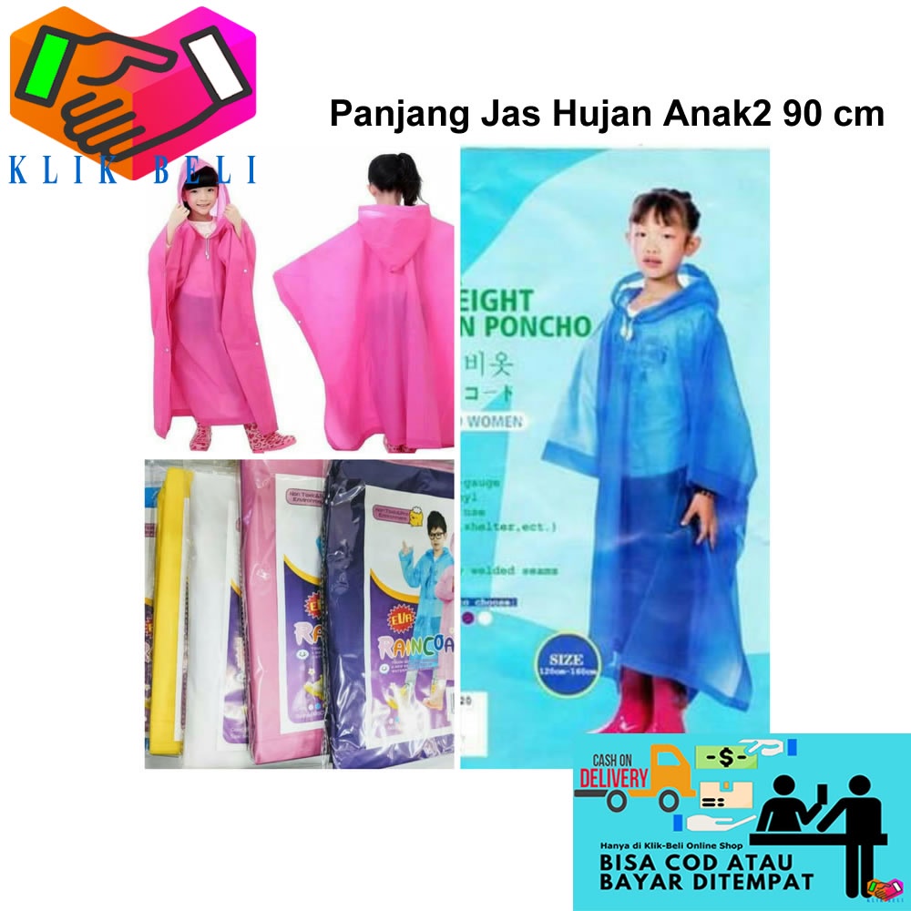 EVA Jas Hujan Ponco Anak Poncho Raincoat Lightweight