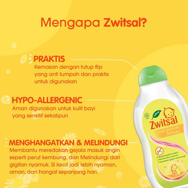 Zwitsal Minyak Telon Plus 3+1 100ml