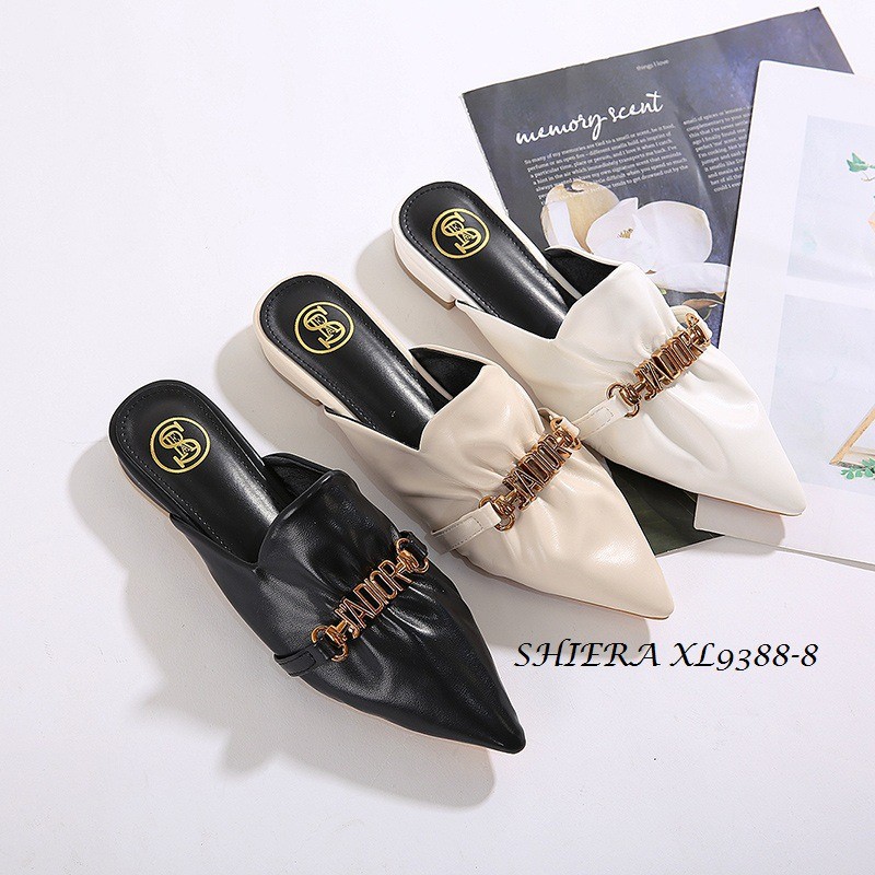 SHIERA MULES FLAT SHOES KULIT XL9388-8