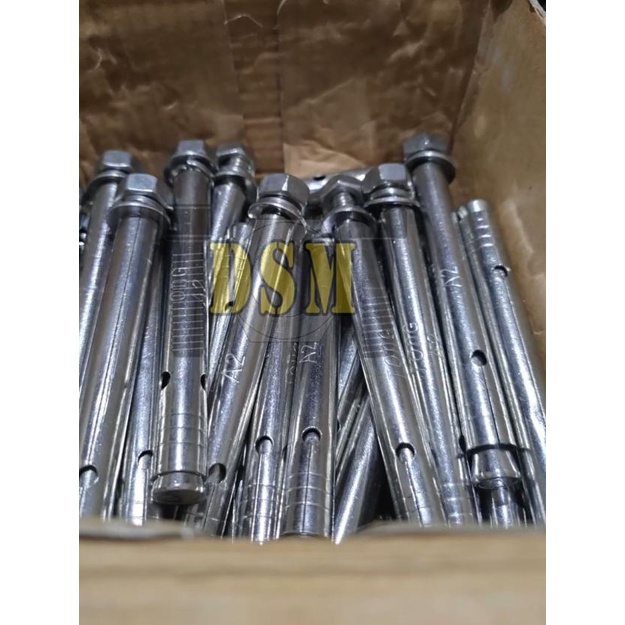 ℗ SS 304 / Dynabolt Stainless M12x100 / Dinabolt M12 / Anchor Bolt 10CM ✻