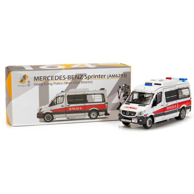 Tiny Diecast 164 Mercedes-Benz Sprinter Facelift Hk Police Wan Chai - Termurah 