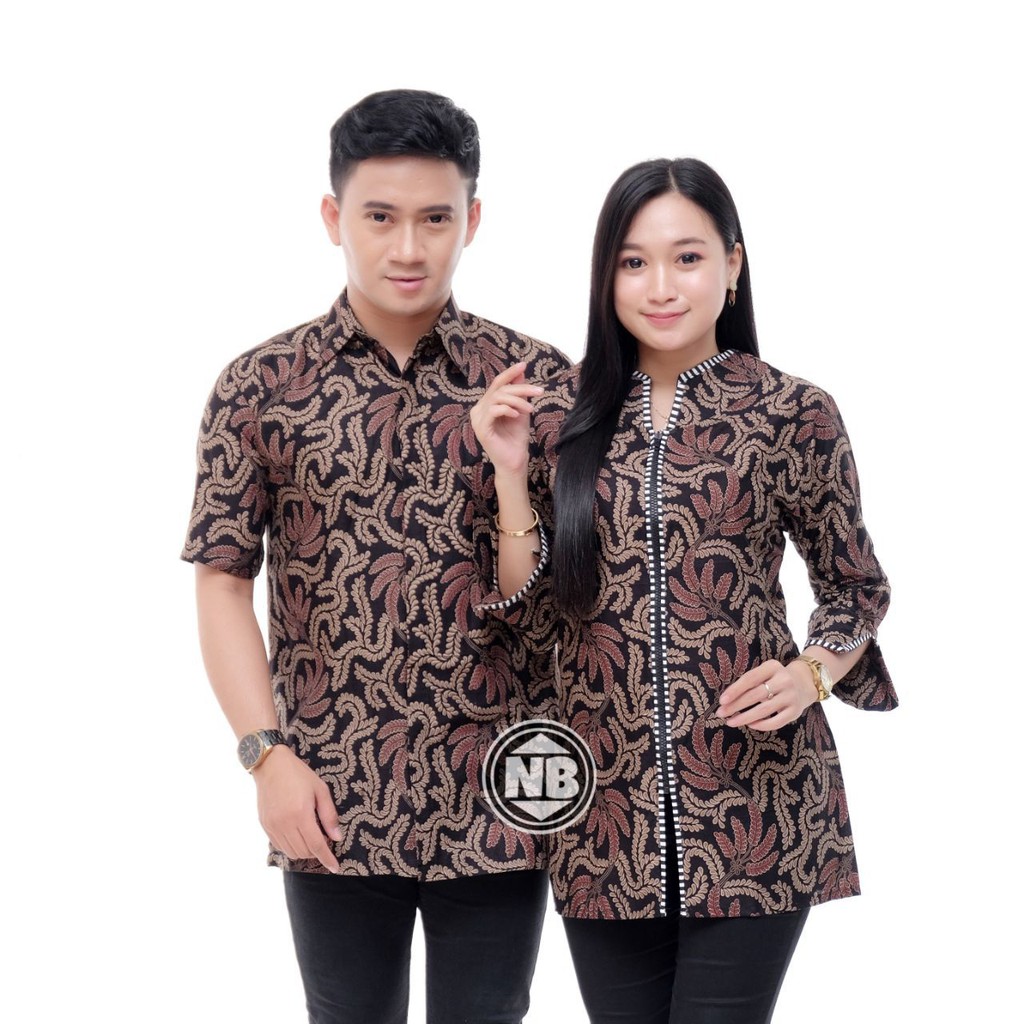 Couple Batik baju pria wanita batik seragam kantor batik pesta M L XL XXL baju modis seragam batik