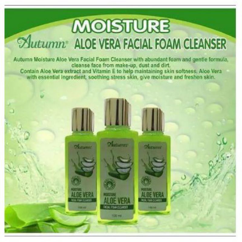 Autumn Aloe Vera Facial Foam Cleanser