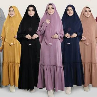 Hanum Dress Gamis Wollycrepe Caltry Original By Yasmeera