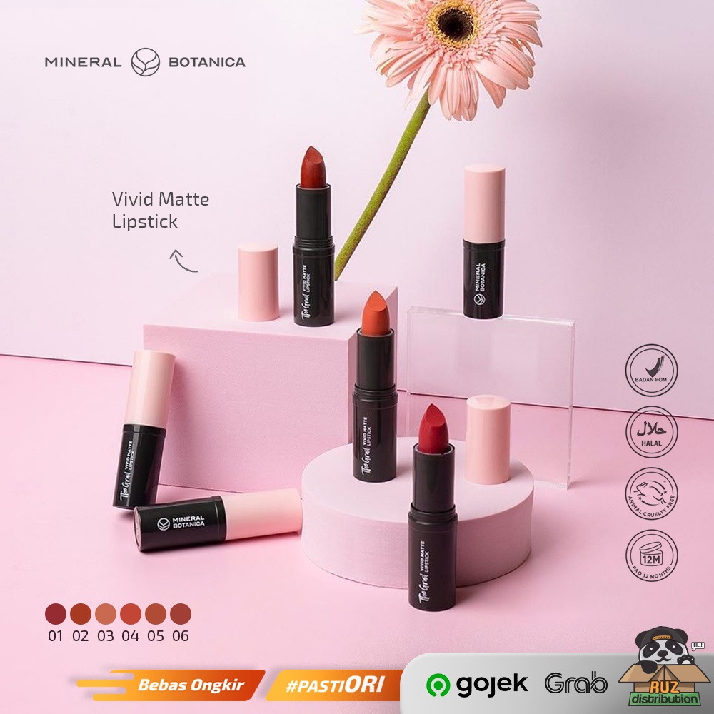 Mineral Botanica The Grail Vivid Matte Lipstik Lipstick Matte