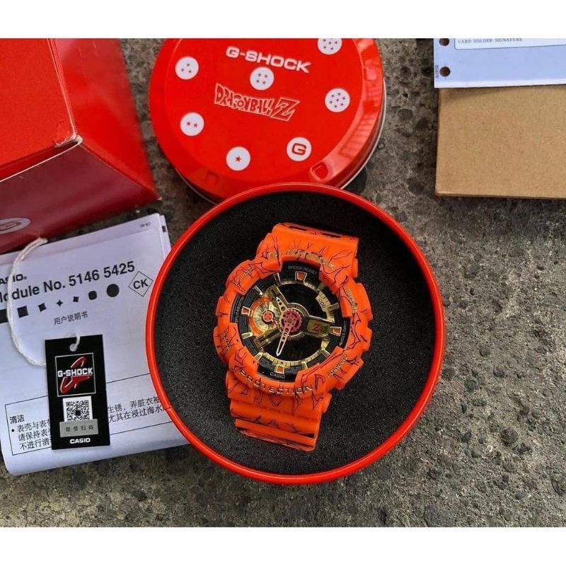 JAM TANGAN PRIA WANITA | RANTAI | KULIT | KARET | MURAH | Anime - G Shock GA110 JDB 1A4JR DRAGON BAL