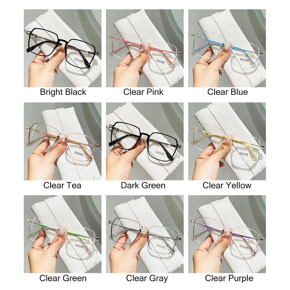 Wonder Anti-Blue Light Glasses Stylish Clear Frame Square Kacamata Wanita