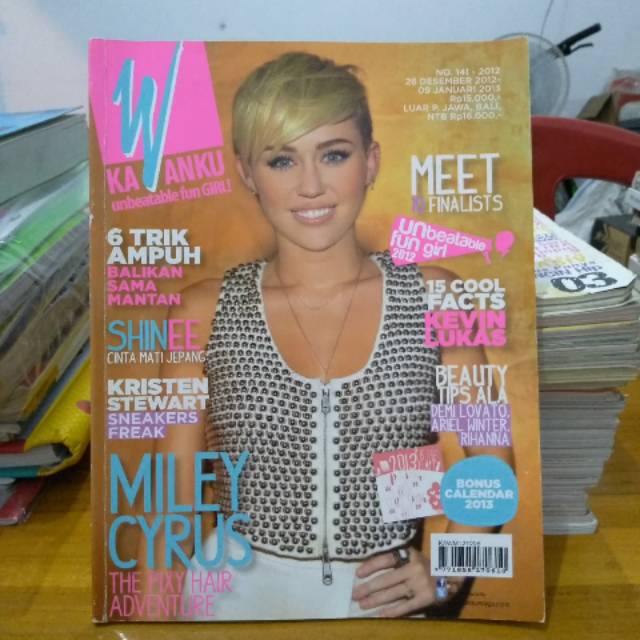 Majalah Kawanku Miley Cyrus No. 141-2012 26 Des-9 Jan 2013