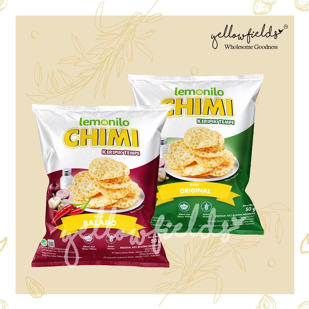 Lemonilo Chimi Keripik Tempe 50gr gluten free non msg