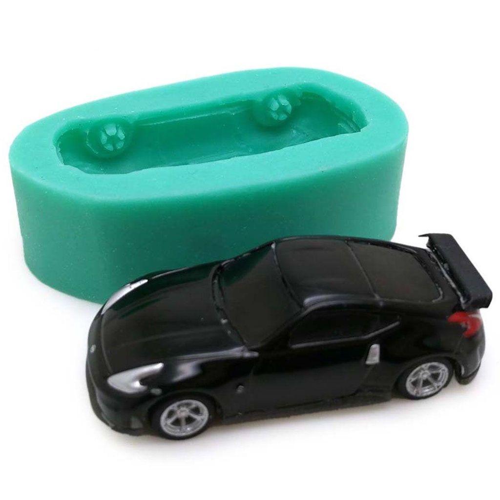 Solighter Cetakan Silikon Mobil Mainan Anak Fondant Dekorasi Kue Resin Mold