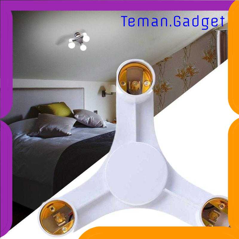 TG-DG TaffLED Fitting E27 Cabang 3 Lampu Bohlam Studio - EEE3342A