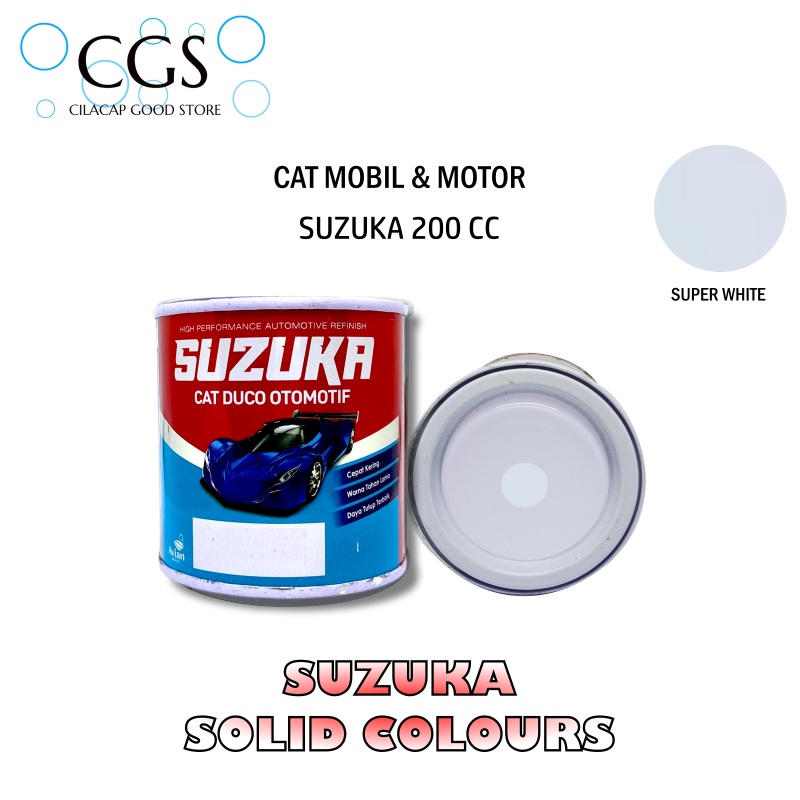 Cat Suzuka SUPER WHITE S470 200cc - cat suzuka putih - cat motor putih - cat mobil putih - suzuka s4