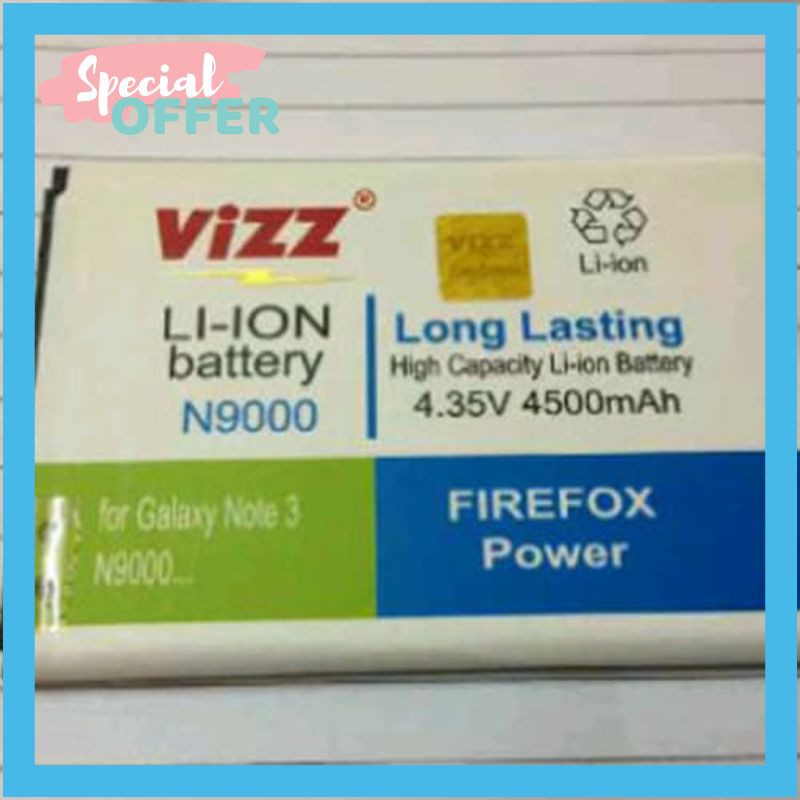 DISKON Baterai Double Power Vizz - Samsung Galaxy Note 3 / N9000