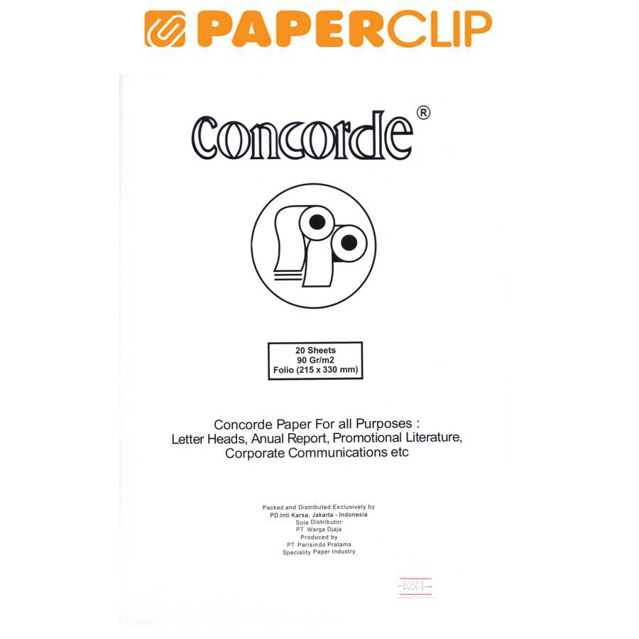 

KERTAS CONCORDE 80501 90GF4@20