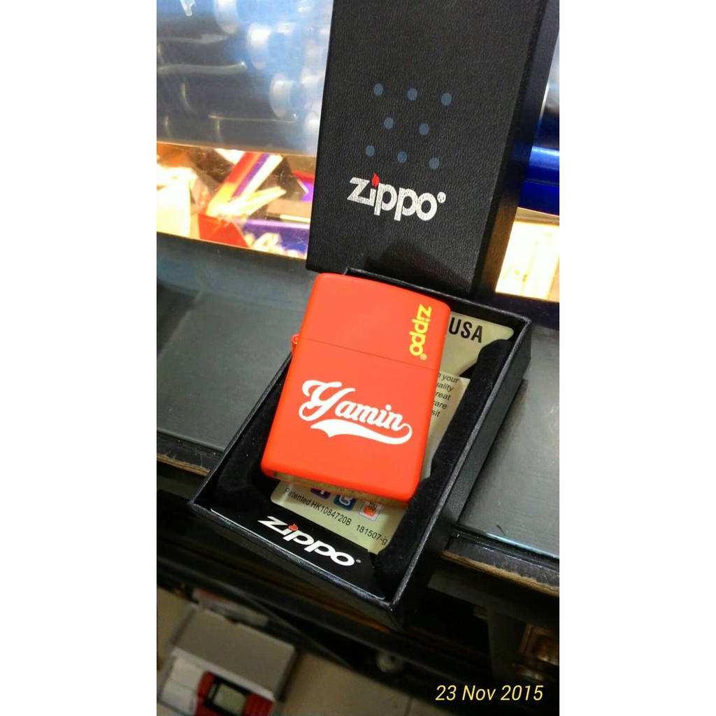 terbaru zippo custom/ korek zippo/ korek api zippo custom tulisan nama