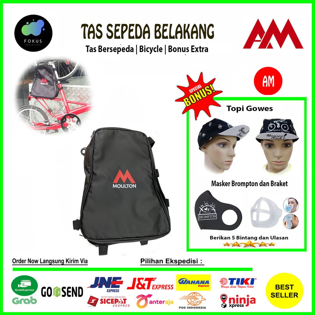 Tas Sepeda Belakang Alex Moulton Folding Bike Sepeda Lipat