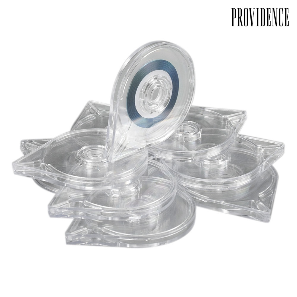 Providence 10Pcs Transparent Nail Art Striping Tape Line Cases Sticker Roller Box Holder