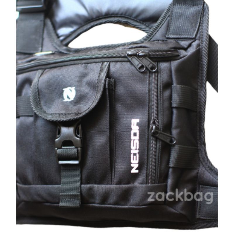 Tas dada pria Chest bag rig Tactical army bahan Cordura premium