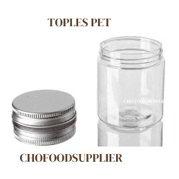 

TOPLES TABUNG PLASTIK PET TUTUP ALUMINI / TUTUP SILVER (1 PCS)