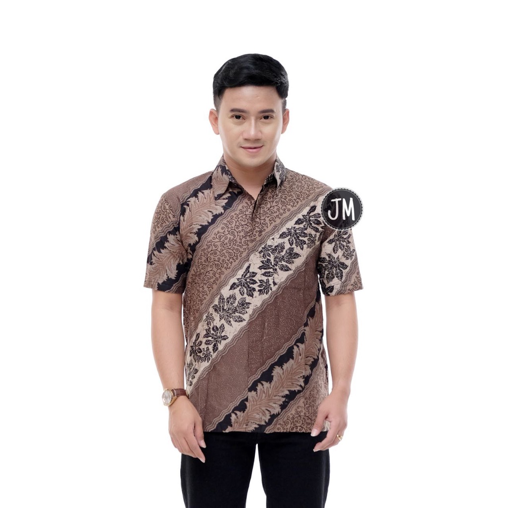 Baju Batik Pria Lengan Pendek/Batik Pria Premium/Seragam Batik Kantoran