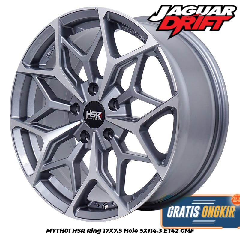 velg Ban Mobil HSR MYTH01 Ring 17x7,5 Pcd 5x114,3 Bisa Buat Mobil Eretiga Rush Innova Luxio Taruna C