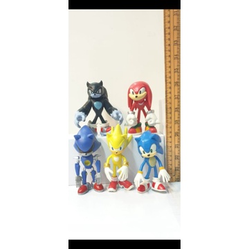 figure set 5sonic the hedgehog besar topper mainan pvc