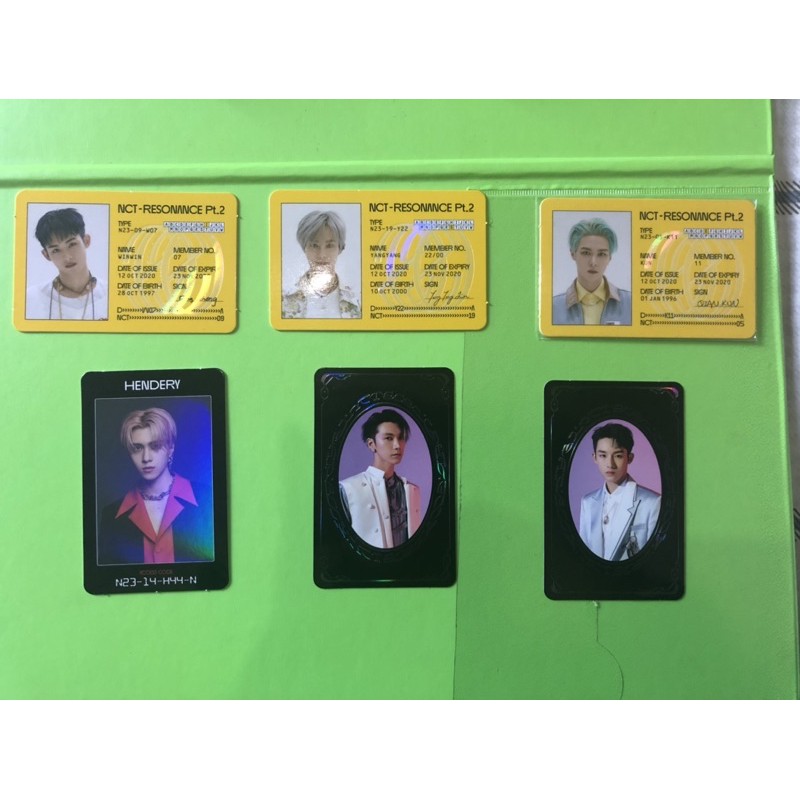[Baca Deskripsi] ID card access card Yearbook Ten Winwin Kun Yangyang Hendery