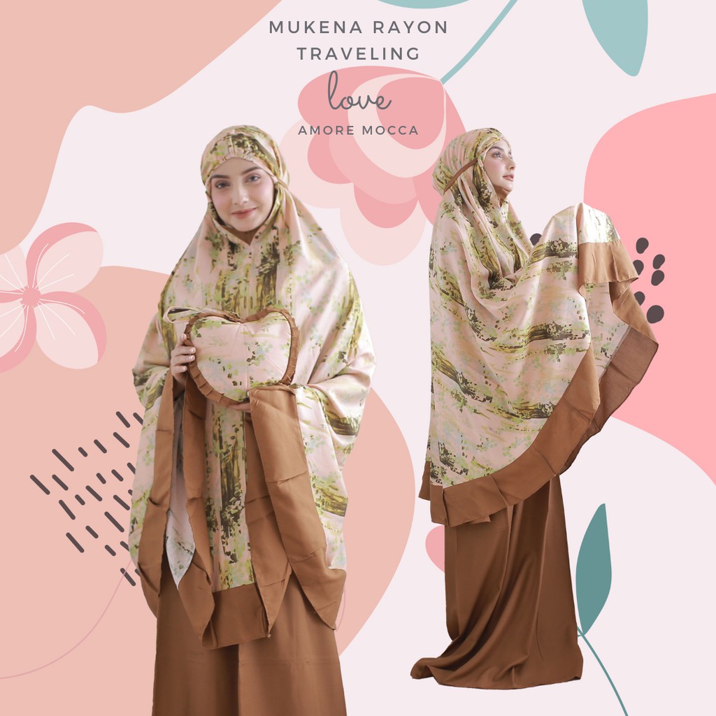 Mukena Dewasa Rayon Traveling Love