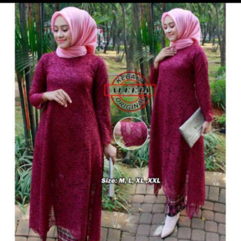 SETELAN KEBAYA BROKAT UMBRELLA PREMIUM//TUNIK BROKAT//KEBAYA LONG TUNIK//KEBAYA KURUNG//KEBAYA BROKA