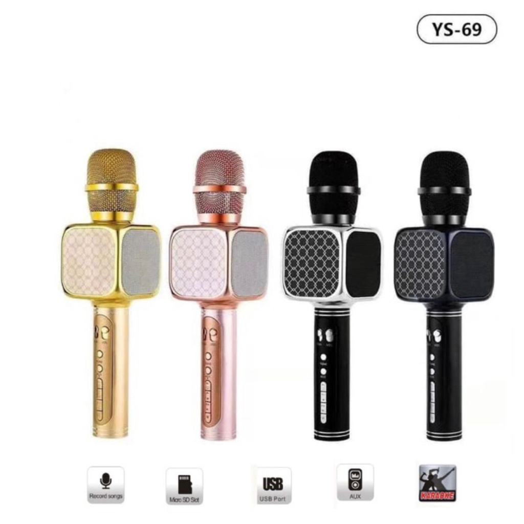 PROMO MIC BLUETOOTH SU YOSD YS-69 ORIGINAL/MICROPHONE WIRELESS KTV MAGIC KARAOKE/MIKROPON PORTABLE