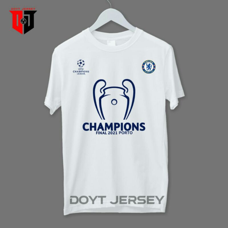 Kaos distro chelsea premium HQ edisi juara liga Champions 2021 final porto Winners ktbffh blues