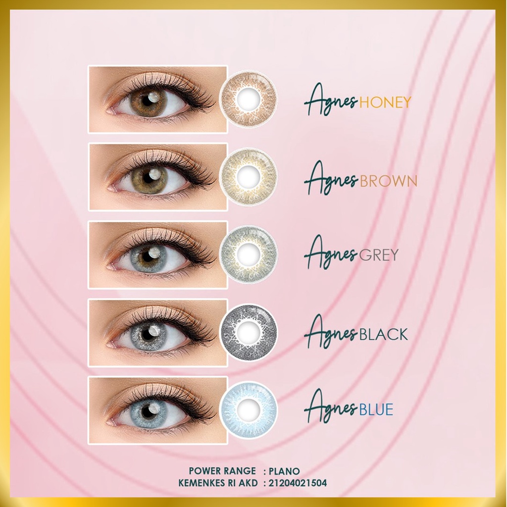 {BISA COD} SOFTLENS AGNES B 14.5MM BY OMEGA (NORMAL)