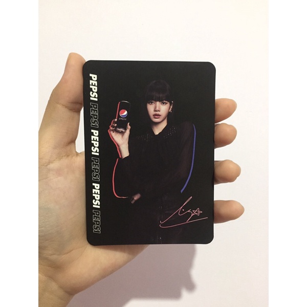 photocard Pepsi x blackpink (limited edition) lisa