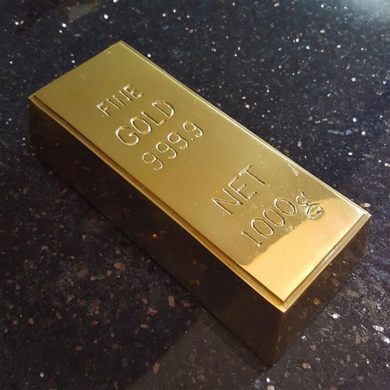 Miniature Emas Batangan 1kg Miniature Logam Mulia Diecast Fine Gold 999.9