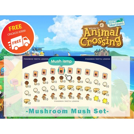 Mushroom set DIY Lengkap BELLS NMT Animal Crossing