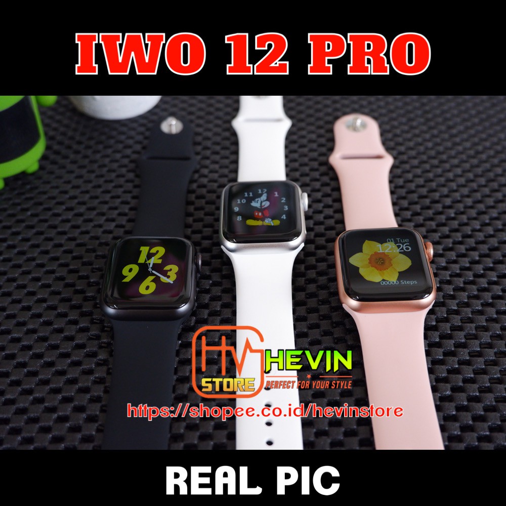 IWO 12 PRO ORIGINAL (BISA TELPON) UNTUK iOS &amp; ANDROID