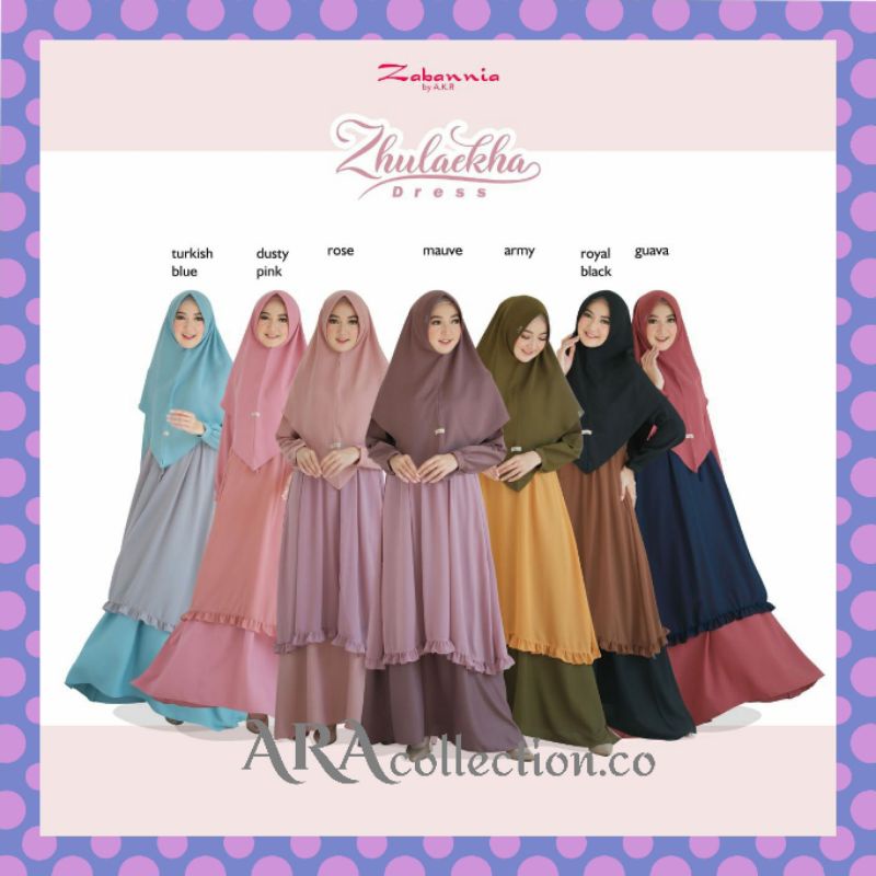 ZHULAEKHA DRESS BY ZABBANNIA | GAMIS ZHULAEKHA BY ZABANNIA | ZABANNIA ORIGINAL