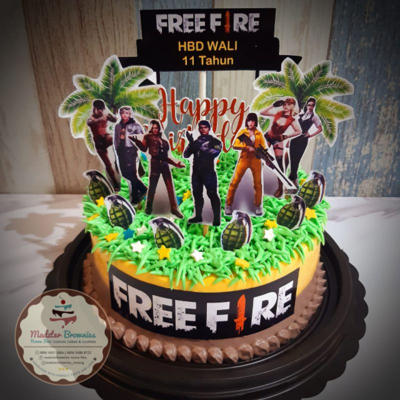 Jual kue ulang tahun free fire Shopee Indonesia