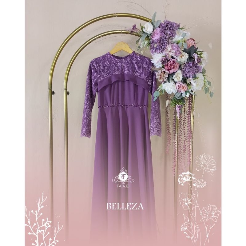 BELLEZA DRESS ( READY STOK ) GAUN PESTA MUSLIMAH - DRESS BRUKAT - DRESS MUSLIMAH - DRESS WISUDA - DRESS KONDANGAN - DRESS WUDHU FRENDLY - DRESS BUSUI FRENDLY - DRESS BUMIL FRENDLY - DRESS LAMARAN - DRESS PESTA - DRESS PREMIUM