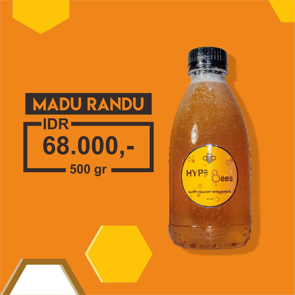 

Madu Randu Murni 500 gram - Pure Raw Honey Nektar Randu